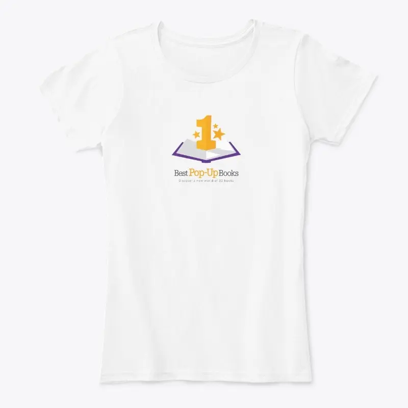 BestPopUpBooks Logo T-Shirt White