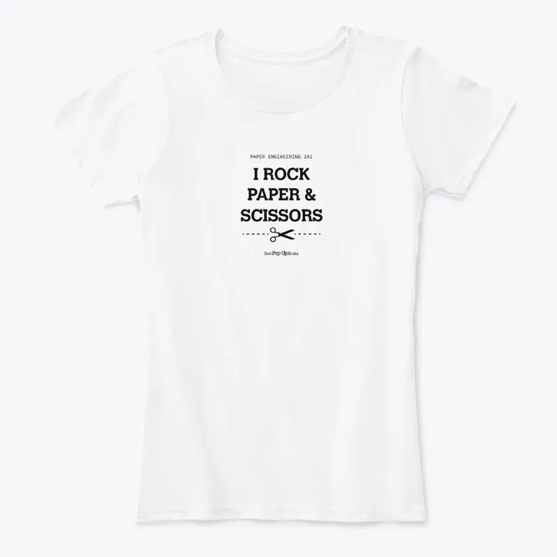 I Rock Paper Scissors T-shirt White